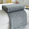 Artificial Rabbit Plush Plaid Blanket